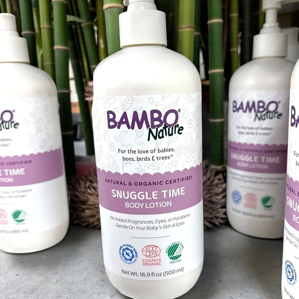 Bambo Nature Snuggle Time Body Lotion Natural Organic Gentle Baby Skin 16.9 floz